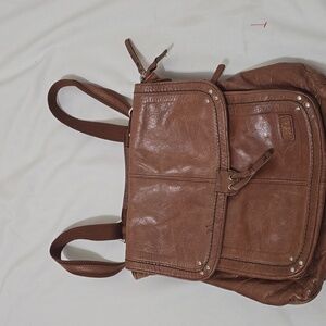 The Sak Backpack/crossbody Brown Leather Women's Bag